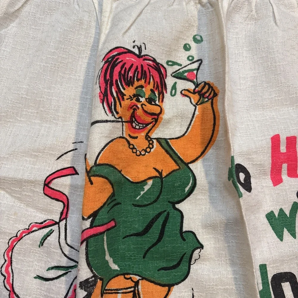 Vintage Novelty Ladies  Apron 50s kitch Humourous 